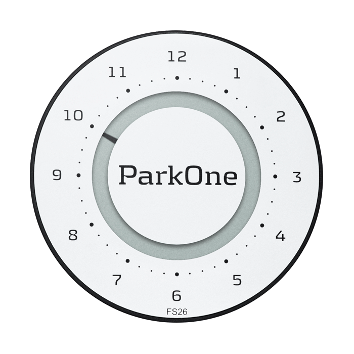 Se ParkOne 2 parkerings ur, Alpine White (FS26) fra Needit hos Danskautoudstyr.dk