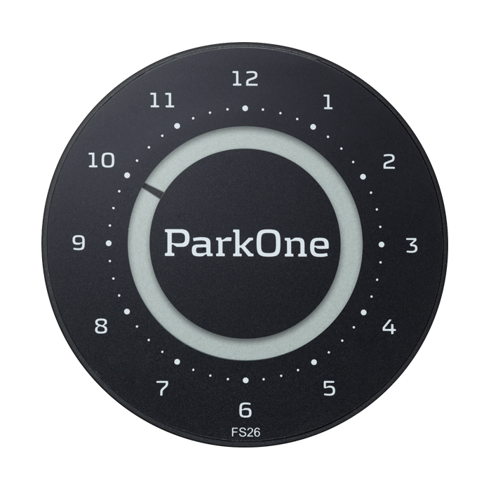 Se ParkOne 2 parkerings ur, Carbon/Black (FS26) fra Needit hos Danskautoudstyr.dk