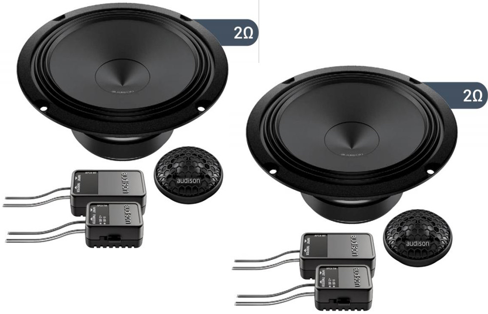 Audison Prima APK 165-2Ω komponenthøjttalersæt - 165 mm / 2 Ω