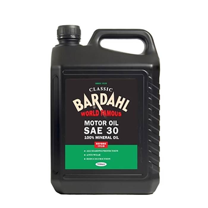 Køb Bardahl Motorolie - Sae30 Singlegrade Classic  5 ltr - Pris 439.00 kr.