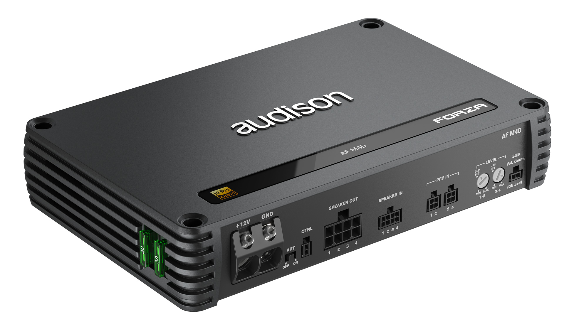 Audison Forza AF M4D  4-kanals forstærker, 4 Ã 260 W