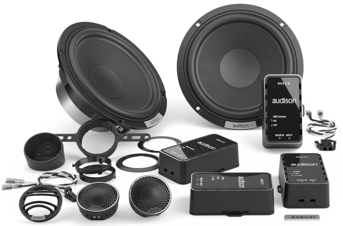 Audison Voce II AVK6SII 165 mm High-End komponenthøjttalersæt med delefiltre