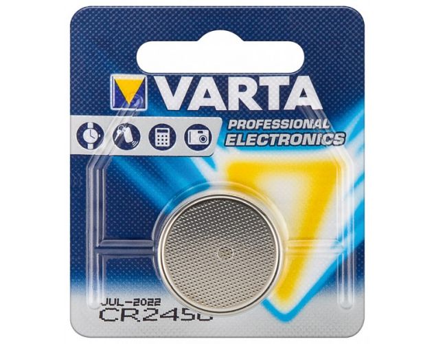Billede af Varta CR2450 knapcelle batteri - 1 stk. hos Danskautoudstyr.dk