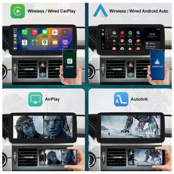 Multimedia m. touch screen, CarPlay, til Mercedes GLK NTG4.0, rgang 2008-2012