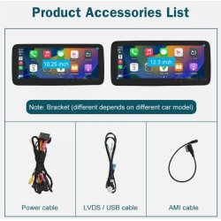 Multimedia m. touch screen, CarPlay, til Mercedes GLK NTG4.0, rgang 2008-2012