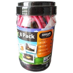 bagagestropper - st med 8 stk.