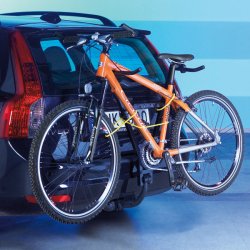 Saksecykelholder til 2 cykler, sort