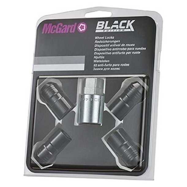 Mcgard 24214SU lsemtrik m14x1.5 kegle - 4 stk., Sort