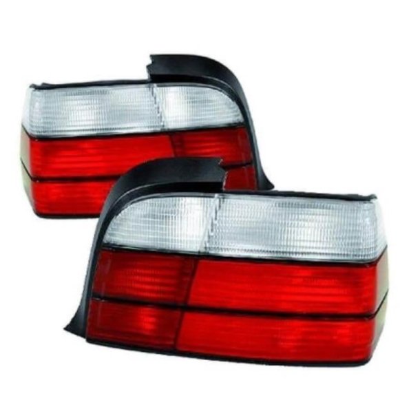 Sport baglygter s�t r�d/hvid til BMW E36 3 serie, sedan inkl. M-Pakke og M3