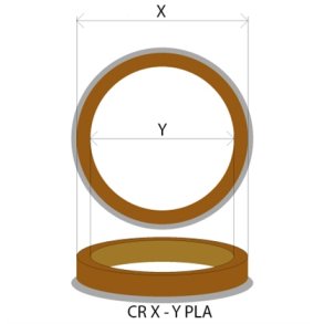 Centerring CR 73-57 plast til Audi, Chrysler, Ford, Seat, Skoda og VW