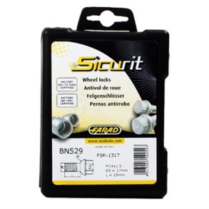 Sicurit lsebolte 14x1,5 - 29 mm - BN529 kugle ch-17 KUG, 4 stk.