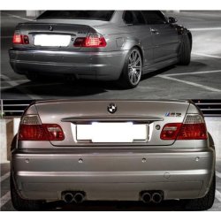 LED baglygter s�t i facelift design til BMW 3-serie E46 Coup� (ikke M3) � r�d/hvid