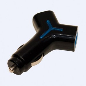 Twin USB lader til bil - 1x 800ma + 1x2100ma