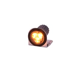 Rund LED advarselsblink - gul blink, 3x3W/10-30V