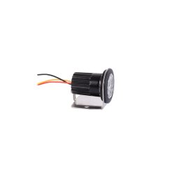 Rund LED advarselsblink - gul blink, 3x3W/10-30V