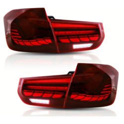 LED baglygter med dynamisk OLED/LED blink, r�d til BMW F30 / F35, 3 serie, Sedan, 2011-2019