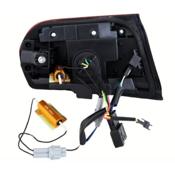 LED baglygter med dynamisk OLED/LED blink, r�d til BMW F30 / F35, 3 serie, Sedan, 2011-2019