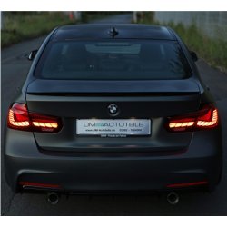 LED baglygter med dynamisk OLED/LED blink, r�d til BMW F30 / F35, 3 serie, Sedan, 2011-2019