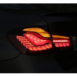 LED baglygter med dynamisk OLED/LED blink, r�d til BMW F30 / F35, 3 serie, Sedan, 2011-2019