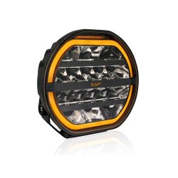 W-LIGHT Fury 9" LED fjernlyslampe - combi m. advarselslys