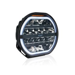 W-LIGHT Fury 9" LED fjernlyslampe - combi m. advarselslys