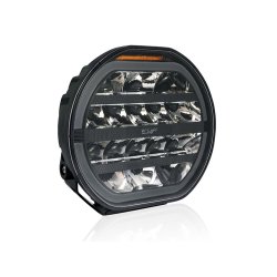 W-LIGHT Fury 9" LED fjernlyslampe - combi m. advarselslys
