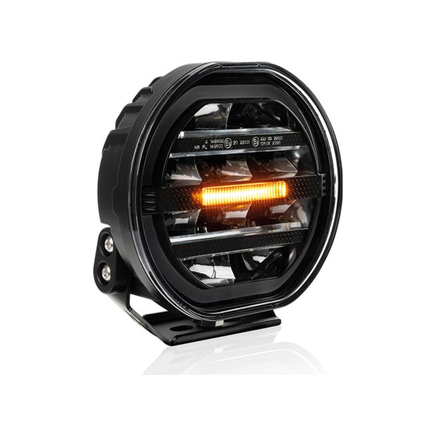 W-LIGHT Fury 7" LED fjernlyslampe - combi m. advarselslys
