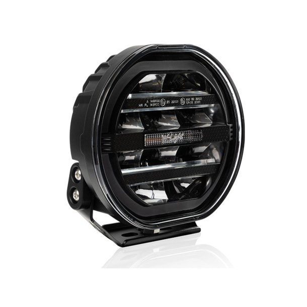 W-LIGHT Fury 7" LED fjernlyslampe - combi m. advarselslys