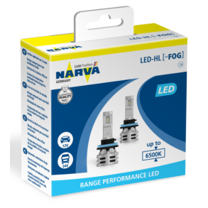 Narva LED forlygteprer H8/11/16, 2 stk.