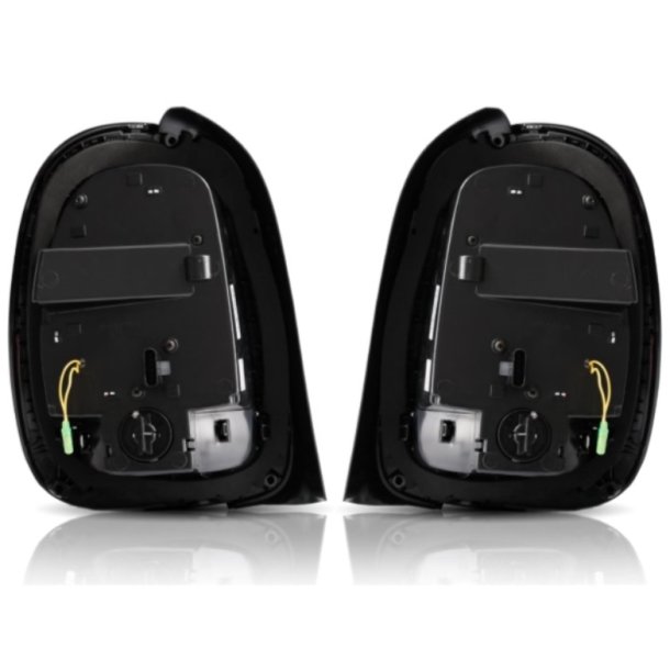 LED baglygter s�t med dynamiske blink (Union Jack) r�d/klar til Mini Cooper F55, F56 og F57