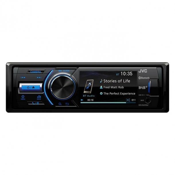 JVC autoradio KD-X561 1 DIN multimedia 3" skrm med FM og DAB+
