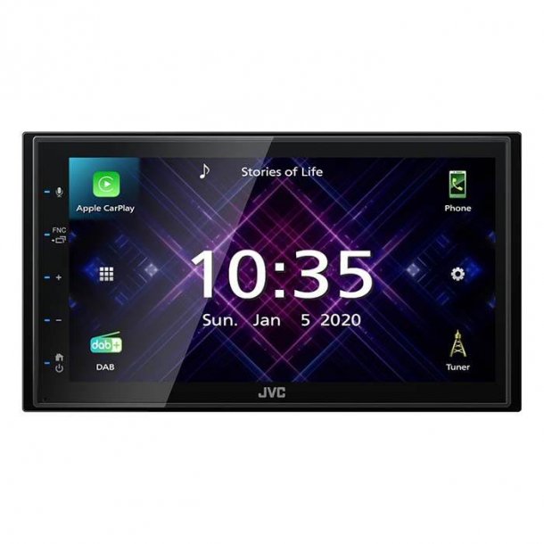 JVC autoradio KW-M565DBT 2 DIN App Radio / Carplay &amp; Android DAB+