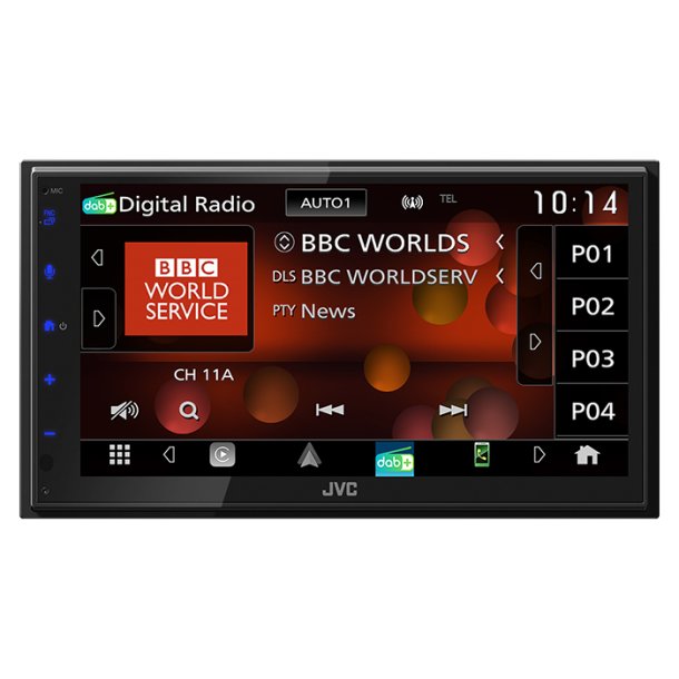 JVC KW-M695DBW Appradio Apple Carplay og Android Auto