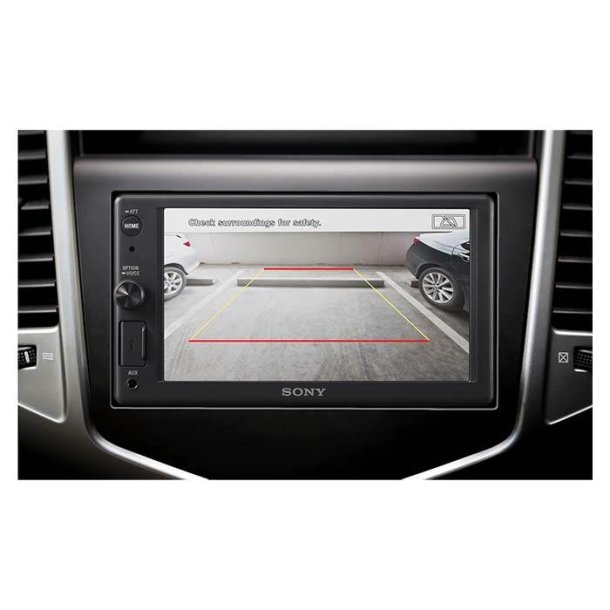 Sony XAV-AX1000 2 DIN bilradio med Appel Carplay/Turner/aux/USB 3 pre-out, 4x55 w