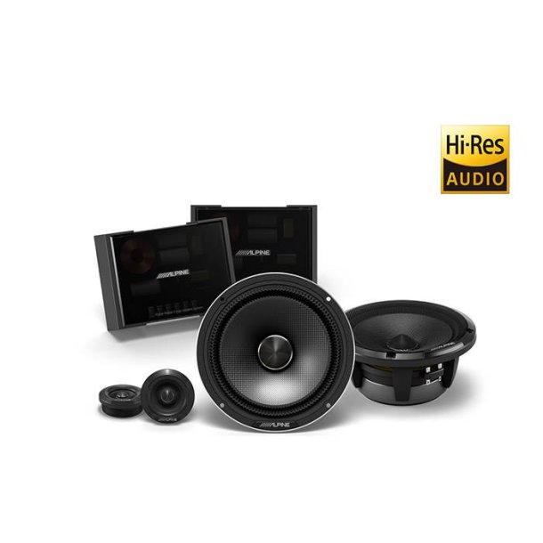 Alpine Status HDZ-65CS 6,5" komponent Hjttalerst - 2-vejs - Slim