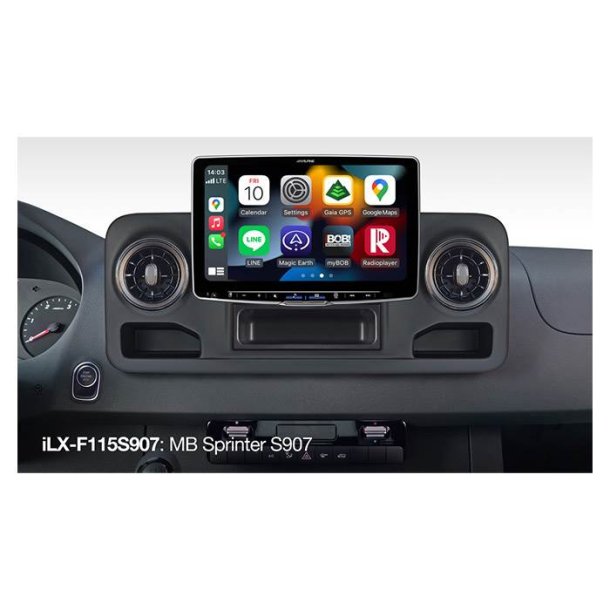 Alpine HALO11 ILXF115DU Bundle til Mercedes Sprinter S907