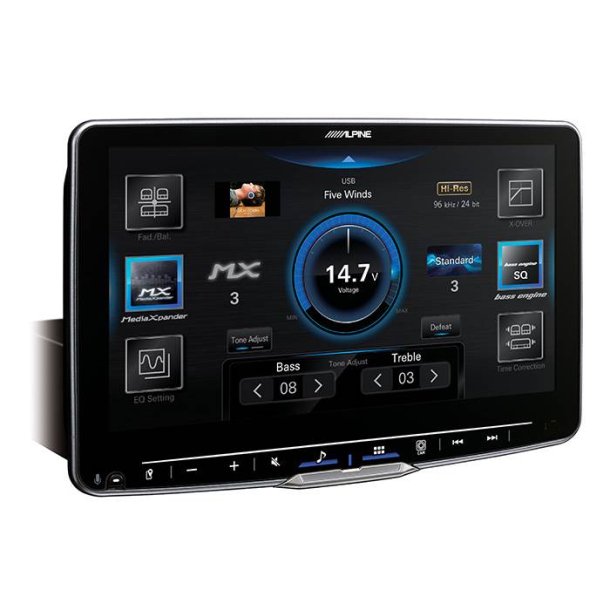 Alpine ILX-F905D HALO9 V2 med Apple Carplay og Android Auto