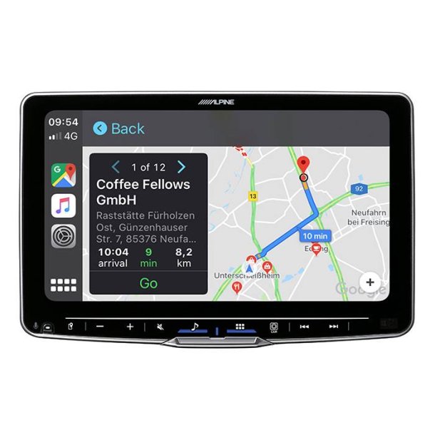 Alpine ILX-F905D HALO9 V2, trdlst Apple Carplay og Android Auto - Udstillingsmodel