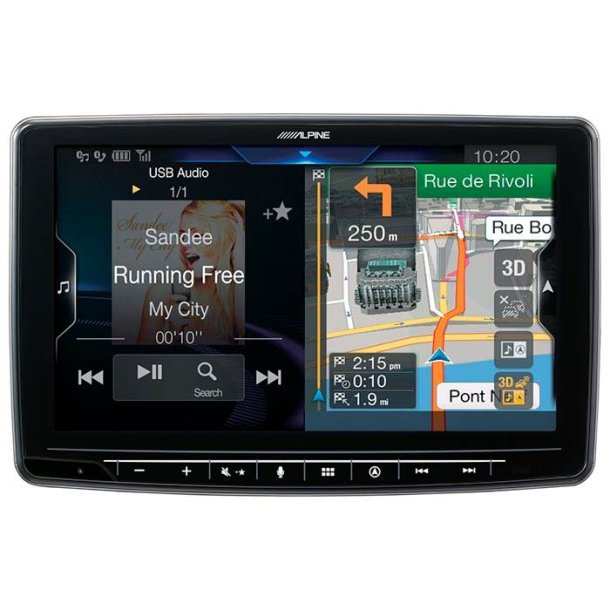 Alpine INE-F904D HALO9 med navigation
