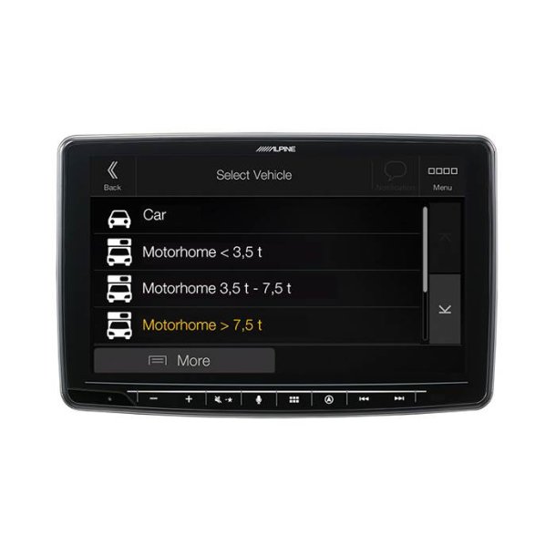 Alpine INE-F904DU HALO9 navigation bundle til Mercedes Sprinter S907