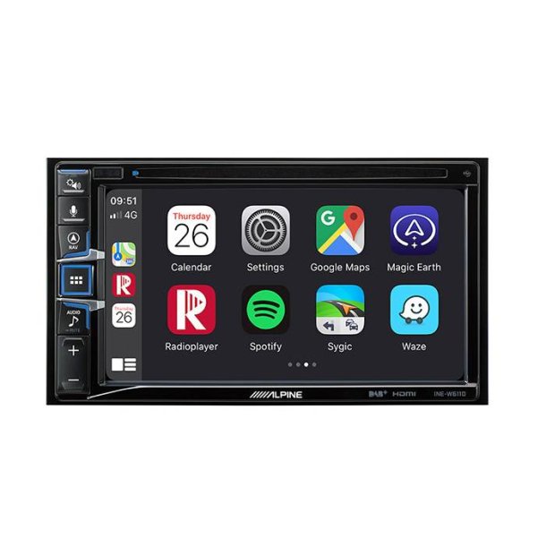 Alpine INE-W611DU Bundle til Fiat Ducato 3, Citroen Jumper 2, Peugeot Boxer 2