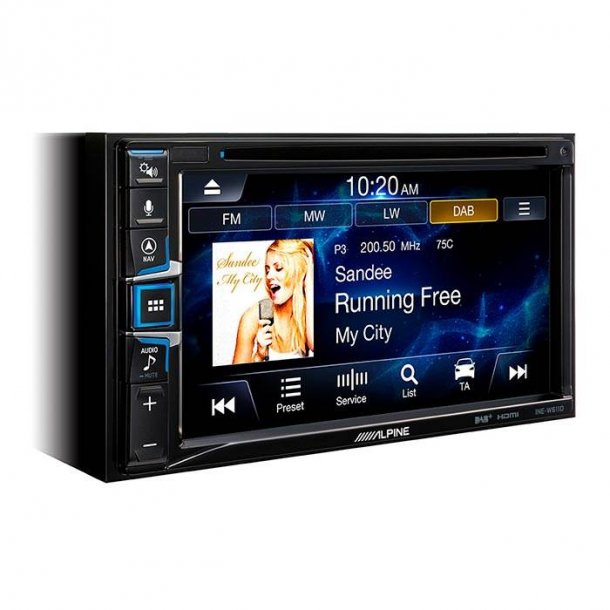 Alpine INE-W611D 2DIN Multimedie Station med navigation