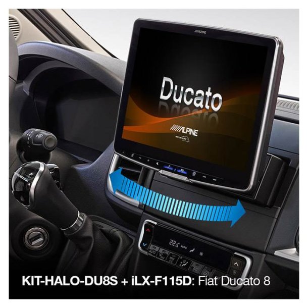 Alpine monterings kit til Halo 9 og 11 f. Fiat Ducato 8