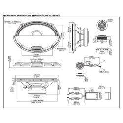 Alpine R2-S69C 6x9" cm Hjttaler 2-vejs komponent st