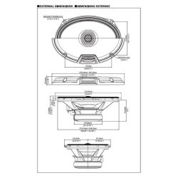 Alpine R2-S69 6x9" Hjttaler Coaxial 2 vejs
