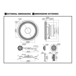 Alpine S2-S65C 16,5 cm Hjttaler komponent st