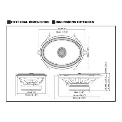 Alpine S2-S68 6x8" Hjttaler Coaxial 2 vejs