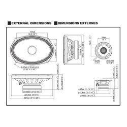 Alpine S2-S69C 6x9" Hjttaler Coaxial 2 vejs, Komponentst