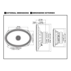 Alpine S2-S69 6x9" Hjttaler Coaxial 2 vejs