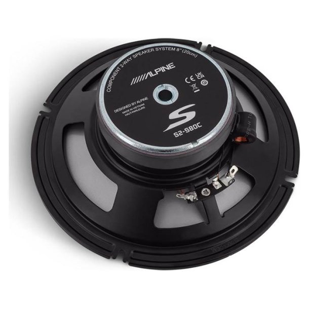 Alpine S2-S80C 20 cm Hjttaler 2-vejs, komponentst